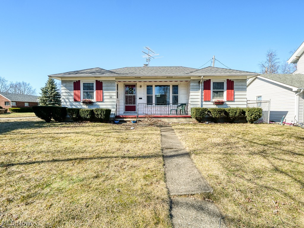 This sweet house is sure to delight from the minute you walk in the door. Situated on a private corner lot mere blocks from Lake Erie is this charming 2 bedroom ranch which offers a perfect first home or condo alternative. Natural hardwoods are showcased in the living room, hall and both bedrooms. The eat-in kitchen has wood cabinetry, a lovely dining area, fridge and range. Right next to the kitchen houses the generous laundry room which features an abundance of cabinets for storage along with a washer and dryer that stay with the home. Completing this ranch are vinyl windows throughout (2009), an extra large one car garage with new opener, hot water tank (2017), updated bathroom (2016). Schedule your showing today!