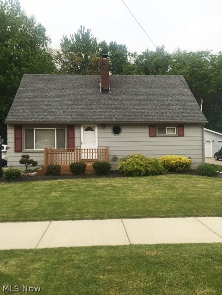 This very well cared for home has so much to offer!  It is located on a private wooded lot with an oversized two car garage. There are four spacious bedrooms; two on each floor with a full bath on each floor, as well. Gorgeous hardwood floors have been preserved under carpet and are waiting to be refinished. The eat in kitchen has newer laminate flooring. The full finished basement offers another 600 sq ft plus of rec space and has a fireplace, bar and laundry area. Both the interior and exterior of the home have been freshly painted and all mechanicals have been replaced and or maintained during original ownership. All appliances stay!