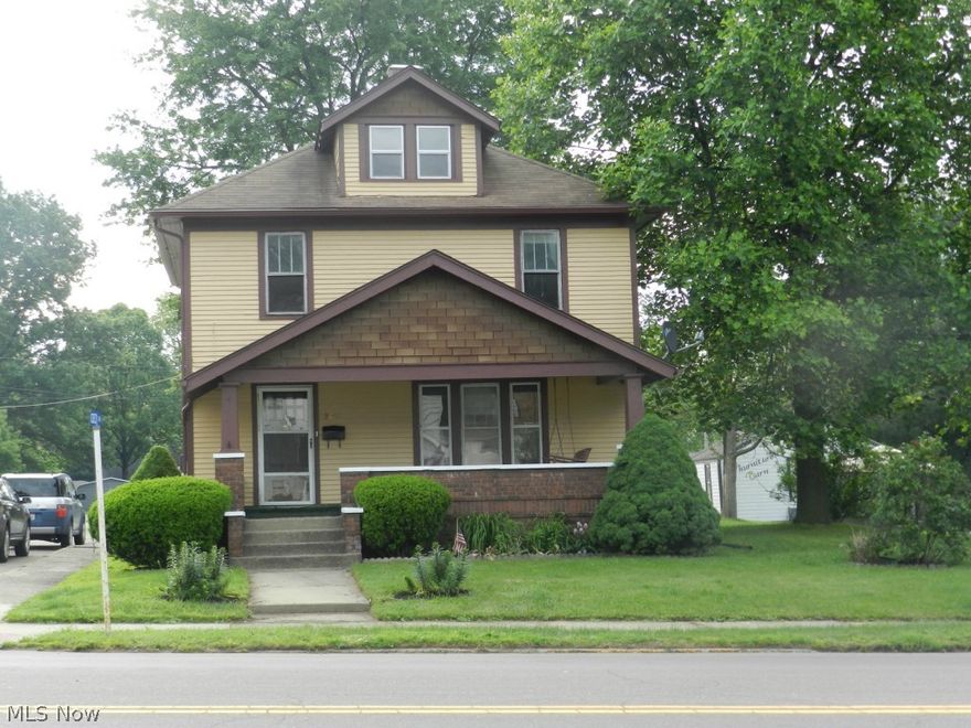 City living with a Country setting!  Large 3 bedroom home located on a oversize corner lot, with the great smell of Nickles Bakery.  Home features large dining room with window setting with storage, first floor has been remodeled.  New electric, flooring, painting, newer updates. Front porch offers a quiet setting while sitting on a country swing.  3 stall garage fit to have a workshop or extra storage, garage offers electric and garage door opener.  Set up a private viewing today!