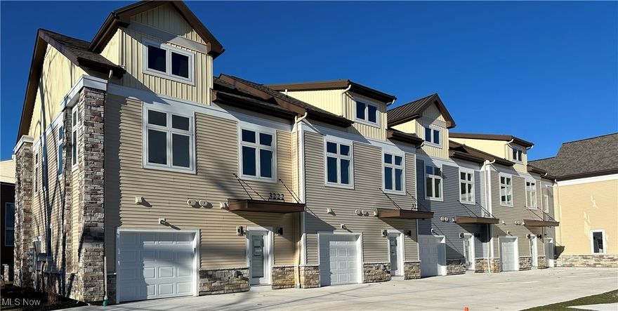 Welcome to Van Aken Mews, an exciting newer townhome community offering modern design, thoughtful layouts, and up to a 15 year property tax abatement.  Six beautifully crafted homes are now complete a total of 18 residences planned. These versatile homes feature open, inviting interiors with high ceilings in the upstairs bedrooms,  including a spacious and elegant owner's suite.  Finishes include luxury vinyl flooring, granite countertops, rich wood cabinetry, plush carpeting and stainless steel appliances.  The first floor is designed for both everyday living and entertaining, offering a generous family room, dining area, well- appointed kitchen with pantry, and a convenient powder room.  Upstairs, you'll find two additional bedrooms, a full bath, and an upstairs laundry room for added convenience.  Ideally located just minutes from the vibrant Van Aken District, Shaker Square, Cleveland Clinic and University Hospitals.  This community combines modern living with exceptional accessibility.  Qualified buyers may also be eligible for down payment and closing cost assistance through select financial institutions.