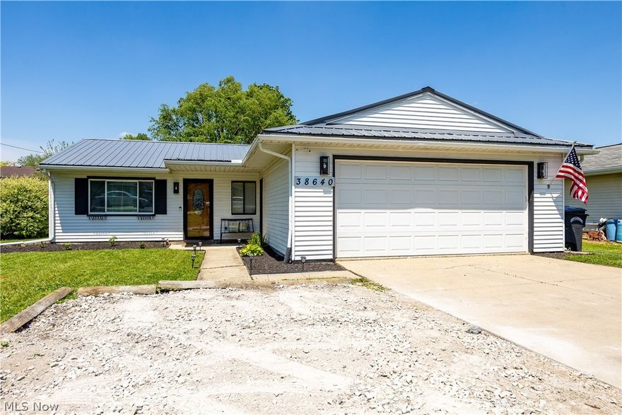 This charming 3-bedroom, 1.5-bath ranch offers comfortable one-floor living with numerous modern updates throughout. Recent improvements include beautiful new LVP flooring installed in 2025, updated landscaping, and a fully fenced backyard perfect for pets, entertaining, or relaxing outdoors. Major mechanical upgrades provide peace of mind, including conversion from electric to gas heating in 2022, central air added in 2022, a tankless hot water heater installed in 2023, and a new garbage disposal in 2026. The home also features a durable metal roof, updated toilets within the last three years, and both gas and electric hookups available for the stove. The private half bath conveniently connects to the primary bedroom, adding extra functionality and comfort. The laundry room is off of the master bedroom and also serves as a walk-in closet; and also has a utility sink. Move-in ready and thoughtfully updated, this home combines practicality, comfort, and low-maintenance living. This home is waiting for its next owner, schedule your showing today!