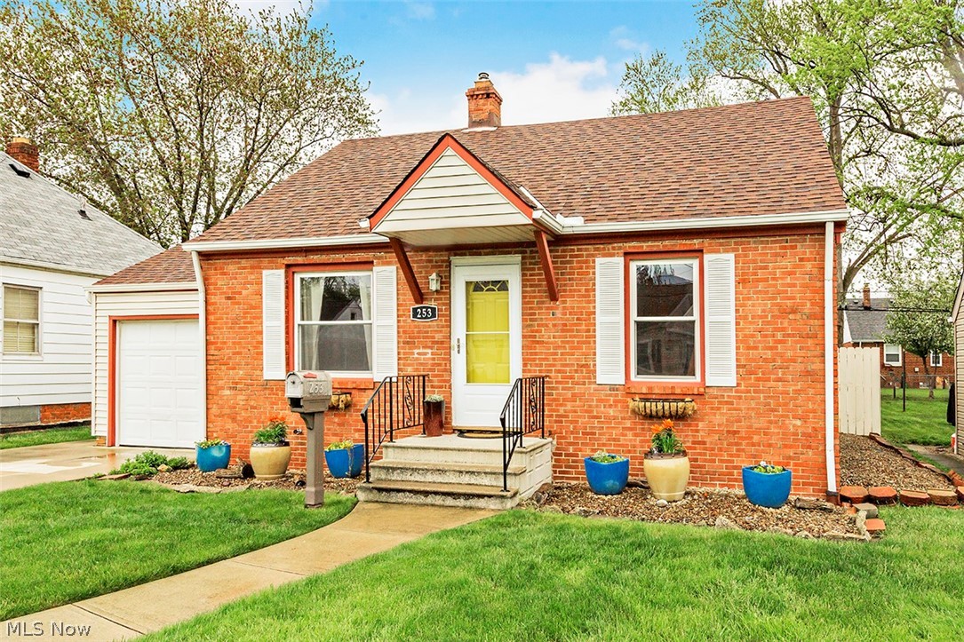 Move Right in to this beautiful brick bungalow with sidewalks and a fenced in yard! Basement has finished family room and laundry area with new electric panel in 2020- washer/dryer stay. First floor features eat in kitchen with large window overlooking gorgeous backyard, Living room is spacious with gas fireplace
( removable ) all neutral and new carpet through out! Two nice sized bedrooms on first floor and large, open finished room on second floor! C/A, glass block windows, wide driveway 2013. POS ordered and to be completed. Easy to show!