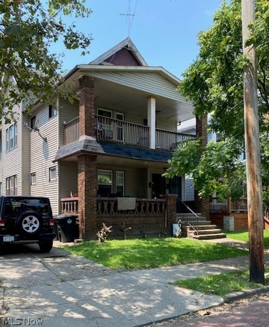 This 2 family is a stellar investment property as both units are already occupied, which takes most of the stress off of the next owner. Each updated unit features a living room, dining room, kitchen, 2 bedrooms, full bath, and nice front porch for your tenant’s enjoyment.  All appliances stay. Newer hot water tanks and furnaces. All the expensive things have been done for you! Nice size rooms. Low taxes. Property is in good condition and has passed both city inspections, and CMHA inspections. Total rents are $1,225 with the potential of going to $1,350. 

SELLER HAS OTHER PROPERTIES FOR SALE AND WOULD PREFER TO SELL THEM AS A PACKAGE.