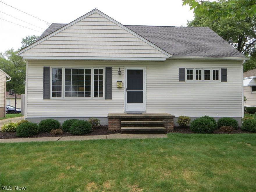 This updated and very well maintained home is ready to move right in! The kitchen has was remodeled in 2017 with new cabinets, counter-tops, flooring, and Stainless Steel Appliances. The bathroom was also re-done with a wonderfully large walk-in shower. Sellers chose to cover the beautiful hardwood floors (also in 2017) with new plush carpeting for a soft and comfy feel under foot. The second floor is presently used as a huge attic but is ready to finish off for additional space when needed. The basement has brand new flooring in the rec room and the walls are freshly painted. At 24' x 22', the spacious garage has plenty of room for your 2 cars and more! You're going to want to see this one to appreciate how lovingly it has been cared for.