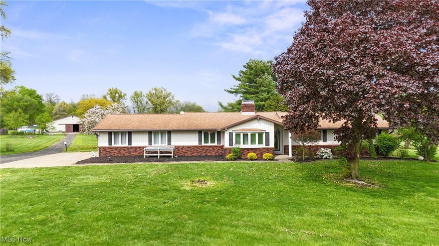 Experience country living at its finest with this stunning 3-bedroom, 2.5-bath ranch home set on 5.63 picturesque acres. Perfect for horse lovers, the property features a fully equipped barn with 8 stalls, an office, running water, and both indoor and outdoor riding arenas—ideal for year-round training and care. The home offers spacious living areas, a functional layout, and scenic views in every direction. Step outside to your private backyard retreat, complete with an in ground swimming pool—perfect for relaxing or entertaining. A rare blend of comfort, convenience, and equestrian excellence! PLEASE ALLOW 48 HOURS for response to any offers