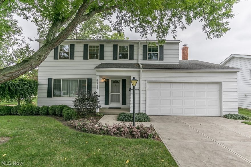 Looking for a starter home with great curb appeal that is loaded with potential?  This 1960 square foot colonial located in a quiet cul-de-sac is well-maintained, neutral, and easy to make your own. Just bring your decor and special touches!  Holiday entertaining will be a breeze in the adjacent formal living and dining rooms.  The family room is open to the eat-in kitchen and features a cozy brick fireplace and a sliding glass door to the patio and private back yard.   There is a spacious master bedroom as well as three other large bedrooms with original hard wood floors upstairs.  Two and a half bathrooms means there is never a reason to fight for bathroom time!  You will find a rec room and large workshop/utility area in the lower level. This home features a new sump pump as well as newer windows and a newer driveway. It is in a great location close to Great Northern shopping and dining, with easy access to I-480 and the airport.   This home comes with a 1 year America's Preferred H