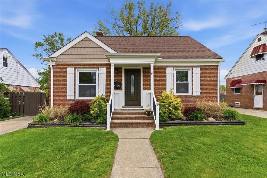 Welcome to this beautifully maintained brick Cape Cod in Willowick, offering space, and thoughtful updates throughout. This 3-bedroom, 2.5 bath home features a flexible layout with two bedrooms on the main floor, including a first-floor primary suite with a connected full bathroom, a second full bathroom on the main floor, plus an expansive upstairs third bedroom with additional storage space. Inside, you’ll find fresh paint, new flooring, updated bathrooms, and a spacious, updated kitchen with newer appliances, a new refrigerator, and a large eat-in area. Sliding doors lead directly to a newer deck overlooking a generously sized backyard offering great outdoor space. The partially finished basement adds even more functional living space with brand new carpet on the stairs, additional storage, and endless possibilities. On the lower level, you will also find an half bathroom. Additional updates include newer windows, a newer roof, and many improvements throughout, reflecting the care and maintenance poured into this home. Complete with a 2-car detached garage, abundant storage, and a convenient Willowick location close to parks, shopping, dining, and freeway access, this move-in ready home is one you won’t want to miss.