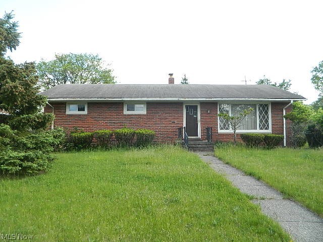 This is a 3 bedroom brick Ranch with a 2 car detached garage. Dining room. Close to shopping, schools, highways. Corporate owned. Property selling AS IS without warranties or repairs.