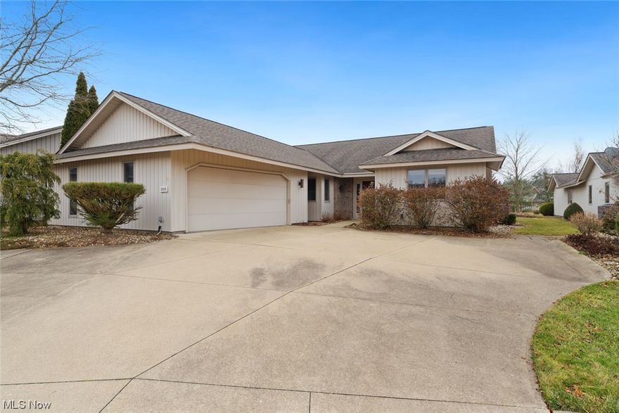 Come & view this beautiful 100% wheelchair accessible ranch-style home, notably a subtle design & built for that purpose. Ground outside is gradually sloped to front & back doors, so no unsightly ramps are required. All doors are at least 32" wide. No tight corners anywhere. Every south-facing wall has large windows, making this home perfect for houseplants. Wood burning fireplace. Pocket doors to master bdrm & master bath for safety. Huge roll-in shower in master bath, w/ toilet built to accommodate shower/commode wheelchairs. Spacious walk-in master closet w/ built in dressers & shelves, and 2 pneumatic pull-down clothing bars up high. Built-in ironing board folds away into cabinet. Master closet connects master bdrm & laundry room. Kitchen has new backsplash, 1 double & 1 single sink, each w/garbage disposal. Oven is raised & door opens leftward for safer access. Skylight over kitchen island complements the wall of south-facing windows. Sun room off kitchen and master bdrm opens to large private patio. Guest bedrooms have built-in dressers in each closet. Guest bedroom w/ single door has been wired for speakers in the top corners. Guest bathrm toilet has room to accommodate a commode chair. Brightly lit 2-car garage has acres of pegboard, a hot & cold water faucet, & entry to the attic. Gradual ramp leads from garage floor to the laundry room door, which is pre-wired for a power door (if desired). Easy-to-reach array of labeled water cutoff valves in secondary laundry room closet (which contains the hot water tank & 1 of 2 furnaces). Doors & windows throughout are guarded 24/7 by a hardwired security system. Power plugs in strategic locations for optional interior security cameras. Tech closet in foyer hardwired to built-in 6+1 surround speakers in living room. Hardwired LAN/phone/coax ports in all 3 bdrms, master bath, & tech closet; master control panel & auxiliary equipment pegboard are on laundry room wall. Front door has intercom & discreet security camera