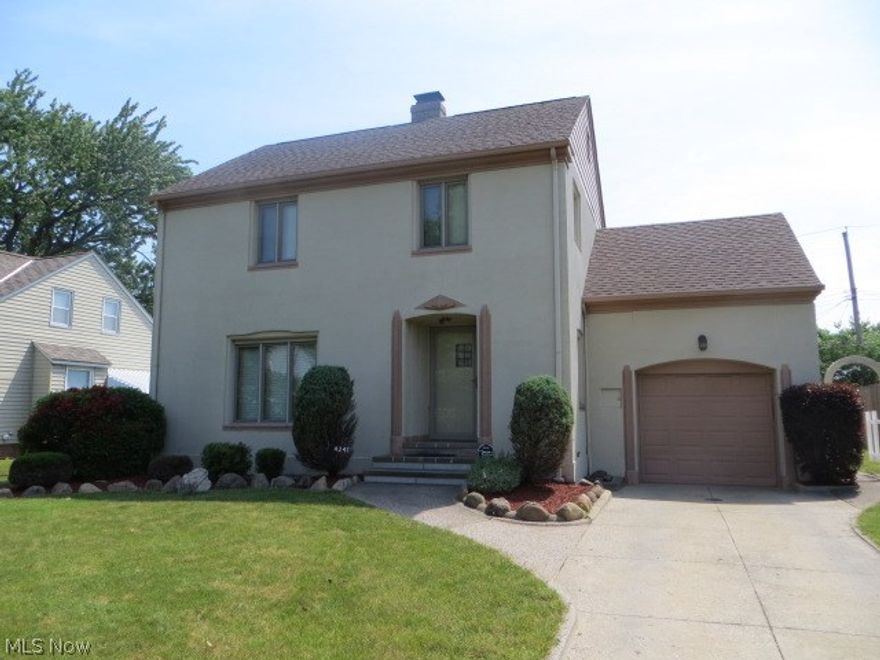 This magnificent home has been in the same family since it was carefully constructed in 1939. A home like no other -- an Italian Villa -- in the heart of Old Brooklyn.  Enter the front door and you will be in awe of the masterpiece which is the foyer featuring Terrazzo flooring. The Terrazzo flows eloquently throughout the home. Terrazzo was laid by a master craftsman with exquisite attention to detail & design. Its warmth & beauty hugs the hardwood flooring in the living rm with gas fireplace accent & dining rm. Sun rm offers a relaxing retreat. For the culinary experience, make your magic among the granite counter, custom cabinets & built-in seating. Appliances remain. Dramatic staircase carries you to 4 spacious bedrms & the main bath. The tub in-and-of itself is a piece of art! 3rd Floor walk-up storage. Basement rec area features wet bar & wood burning fireplace -- never used, pantry & concrete shelving along with a full bath. Washer & electric dryer remain. The large yard offers