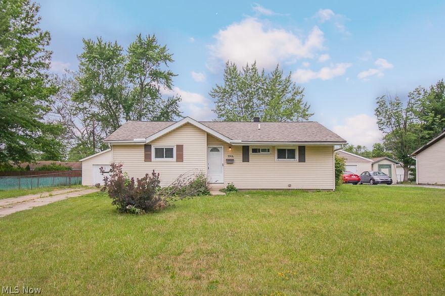 Check out this spacious three bedroom, one bath home on a quiet residential street in Bedford Heights! The front foyer leads into a large kitchen with room for a  breakfast nook and recessed window perfect for herbs & plants. The open living room features vinyl plank flooring, and slider doors open up to the fully enclosed back sun room with access to the deck and backyard. The corridor off of the living room leads to the three bedrooms and full bath, all contained on the main floor. The full basement has plenty of space perfect for entertaining, storage or a workspace. Located just minutes from major freeways, Haskett Middle School, Columbus Intermediate, & Bedford Heights community pool. Add your finishing touches on this great deal in Bedford Heights!