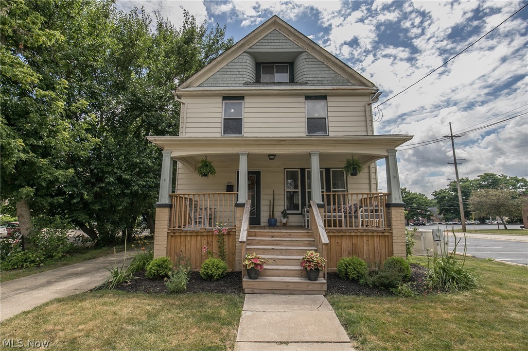 Located within walking distance of new restaurants, breweries, schools and parks with easy access to route 8, this home is move in ready! From the moment you step into this updated colonial you will feel at home. The open concept first floor has a half bathroom, kitchen, pantry, dining area, and living room -- perfect for entertaining. Three bedrooms including a master bedroom with a walk-in closet (or an office space/den) and a spacious bathroom make up the second floor. The bonus finished attic is a perfect fourth bedroom or living space. There is a full waterproofed basement partially finished with a rec room and a full bathroom. Enjoy summer and fall evenings on the new back deck (2018) in the well-maintained back yard lined with a privacy fence (2017). The outdoor living space is truly one of a kind for homes located in downtown Cuyahoga Falls. Other features include a new hot water tank (2019), front porch (2019) and garage door (2019). Don't miss the opportunity to make this h