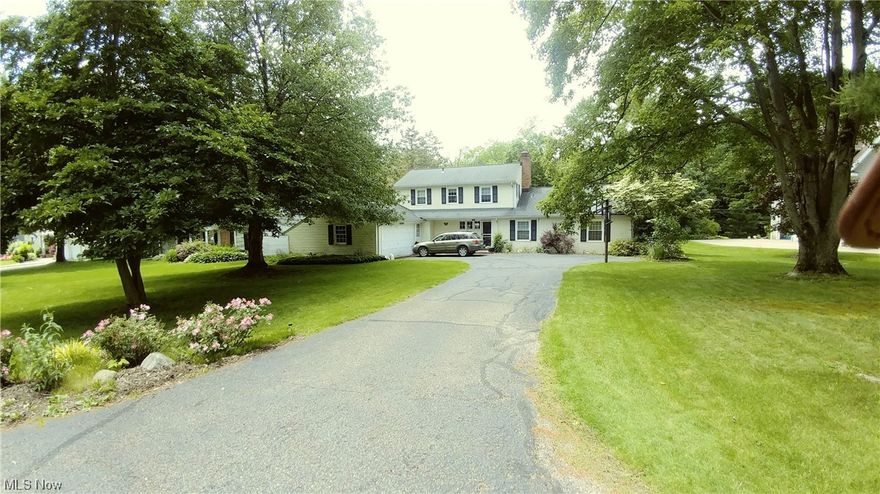 This home wants "you" for the Holidays and then you can look forward to summer in Lake Lucerne with the lake privileges included. Large kitchen with open feel that connects to other rooms, but some separation. See virtual film reel. The dining room overlooks the plant bordered back yard + is a step down off kitchen & living room. This home has a nice flow & bigger than appears. The family room, central office/sitting area and master can have the door closed for privacy when you want it almost like a separate living suite. The master bath has a large soaking tub + a separate shower. Upstairs are 3 more bedrooms + a hall full bath. Off the kitchen is a mud room area, with storage closet, that goes out to the garage.  Head to the basement for the laundry and storage shelving. There is also another room for more storage, a play room or a work out room. The back patio is off the kitchen & there is also a great slider for rear yard view and access off of the big family room on the master end of the house. 2-1/2 car garage size with space for your mower + toys. The central living room has a pellet stove unit for a great heat advantage if you want in addition to the homes gas heat and the wood fireplace in the master side is also very cozy. Very nice yard with privacy. Your rent includes the water bill + lake privileges with the nice community events of Lake Lucerne. See virtual walk thru + call for live tour.  We prefer a lease term that lines up with the end of 2025 school year.