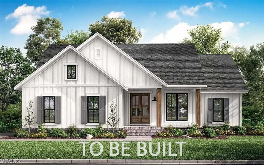 This beautifully designed large country-style ranch home features 3 bedrooms, 2 full bathrooms, tall ceilings, side-entry garage- with all the modern conveniences of building new!  The open-concept kitchen, dinning, and great room create a bright and inviting living space.  The primary suite boasts a private bath and a large walk-in closet.  Two additional bedrooms share a full bath with a tub/shower combo unit. A spacious utility room, walk-in pantry, and entry area add functionality to your everyday routine.  Enjoy outdoor living with the inviting covered front porch. The standard two-car, side-entry garage provides ample storage and direct access to the Entry/Mud Room.  Wenner Field Estates is calling- contact your favorite Agent to get more info directly from M&K Builders TODAY! Don't forget to ask about the Tax Abatement available from the City of Ashtabula!