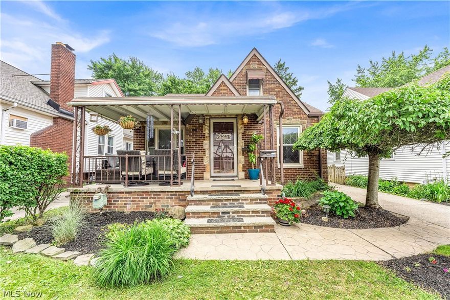 Welcome to this beautiful single-family cape cod home! With over 1,400 sqft of living space, this home has so much to offer! Make your way up the paved walkway, surrounded by gorgeous landscaping, to the large covered front porch! This is the perfect place to relax with a cup of coffee or unwind at the end of the day! Continue inside where you are welcomed by a bright open plan living space! The living room features beautiful hardwood floors and large picture windows allowing for tons of natural light and opens to the incredibly spacious kitchen! The kitchen features tons of counterspace with gorgeous granite countertops! There is an island with seating space and windows allowing for light to flow through the room! The stainless steel fridge, dishwasher, stove and microwave are included! Down the hall you will find 2 bedrooms, both offering closet space, hardwood floors and large windows allowing for tons of natural light! The full bathroom has gorgeous granite countertops and tiled tub/shower combination! Upstairs you will find the incredibly spacious third bedroom with more beautiful hardwood floors, tons of storage including a large cedar closet and high ceilings! The partially finished basement is perfect for a play area or rec room and offers a bonus room that would make for a perfect home office! You will find a laundry area and tons of room for storage as well! Continue outside to the large, fully fenced-in backyard featuring a private patio with plenty of space for entertaining and a detached 2-car garage! Plus, this charming home is in an great Parma location- walking distance to local bakeries and restaurants, easy highway access, close to parks, shopping and more! This won't last long! Schedule a showing to see it for yourself!