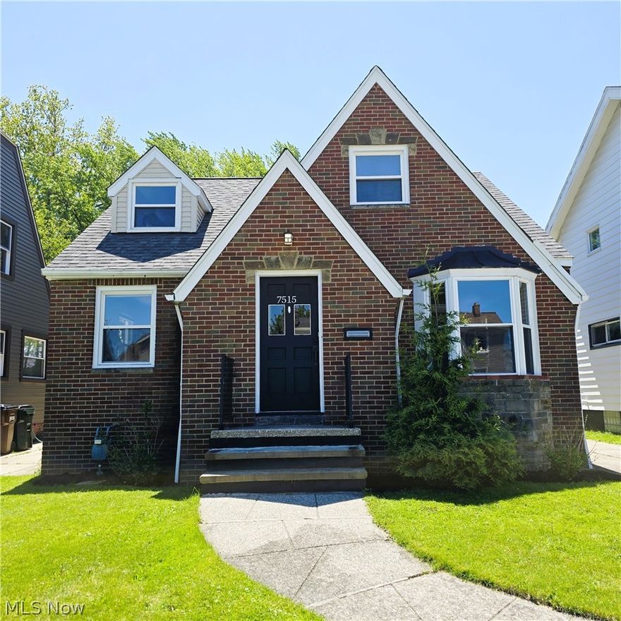 Be first or be sorry! Turn the key and move in!. Three bedroom, two and a half bathroom brick beauty nicely updated throughout with modern colors! Eat-in kitchen with quartz countertops, breakfast bar, soft close drawers, pantry and all stainless steel appliances stay. Slider leading to a stone tile patio and nicely landscaped fenced in private backyard. Big owner bedroom has full bathroom with built in dresser and two walk-in closets. Basement has recreation room, half bathroom, laundry room, mechanical area, walk-in storage, updated electrical and glass black windows. Patio 2025. Hot water tank and patio slider 2024. Washer, dryer and fence (rear & 1 side) 2023. Roof, gutters, downspouts, windows, bathrooms, kitchen, stove, refrigerator, dishwasher 2022. Includes one year home warranty!