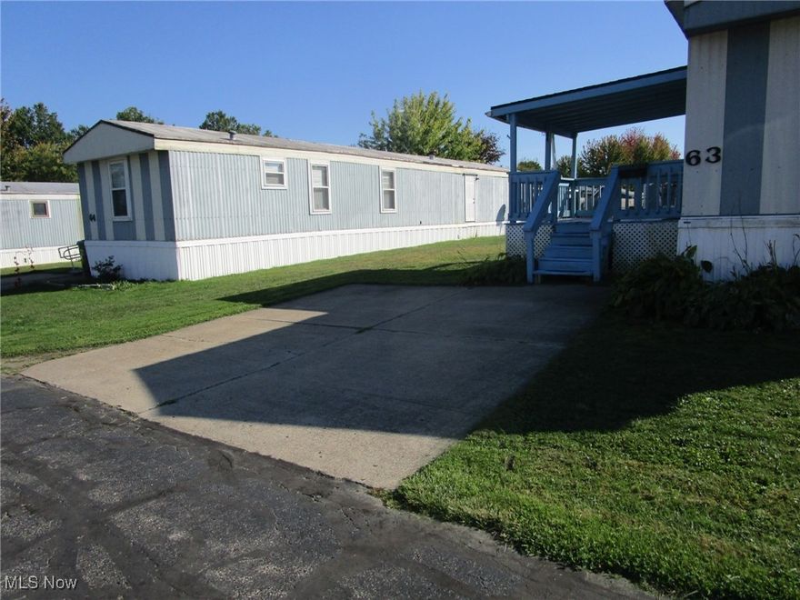 Fresh, clean and move in ready! Don't miss this nicely maintained 2 bedroom 1 bath mobile home in Asbury Park. The sunny kitchen features plenty of counter space and the kitchen appliances (stove and fridge) are included. Carpet is brand new, as are all the laminate floor coverings.  All rooms have been freshly painted. This easy one floor living space has a nicely sized lawn,a concrete drive, an 8 x 8 shed to store your extras and a shady 12x10 covered deck - a great spot for relaxing after a hard day at work! Located just minutes from shopping, the Village Park, medical facilities, schools, the Library, the Post Office, dining, salons, the feed mill, the thrift shop and more! There is a common area community playground for the use of all residents. This is personal property - a Titled 1990 Spruce Ridge -  Serial # - 503908016 - Title #0401113789 located in a Park (No Real Estate will transfer). The monthly lot rent is only $375.00 and includes street plowing. You pay garbage pickup, gas, electric, water, sewer, Internet, insurance and cable, and maintain your own yard area (mowing and driveway plowing). All buyers must be approved by Park Management prior to an offer acceptance from the seller; ask your Agent for a copy of the Application if you'd like to review.  An application has been provided in Supplements, along with a copy of the Park rules and guidelines. Units must be Owner Occupied - the Park does not allow renting or leasing of the homes. Located in a pleasant community with that small town vibe we all enjoy!