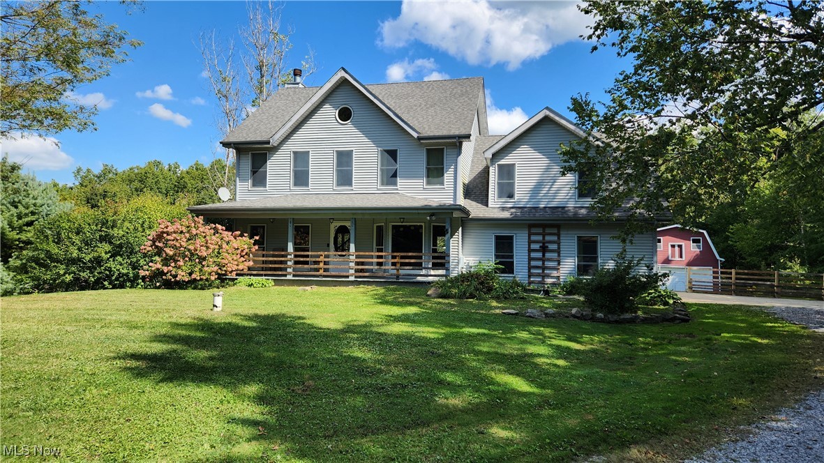 Country living on your own mini farm in Hiram Township. Just minutes away from Hiram College and access to Route
422. This beautiful home is located on over 5 acres and features a 2 story barn with small animal stall, water and
electric - suitable for animals or for someone needing to store their car collection. Home Details - The first floor of this
home has an open concept kitchen overlooking the living room and adjoining rear deck. Rounding out the first floor is
the foyer, coat room, additional room (which is also the original laundry room w/hookups), and half bath. The second
floor features a master suite w/private bath and laundry, three/four additional bedrooms (one large room has been
divided into two, providing 5 separate sleeping areas, and another full bath. The lower level of the home has another
full bath and walk-out access in the rear. There is a two car attached garage. BARN DETAILS - The barn is a 48' x 24' two
story barn with a 48' x 10' side porch and overhead doors on the front and rear. Recent improvements include air
conditioning replacement (July 2020), roof replacement on house and barn (~ 15 years ago), well ( ~10 years ago), and
newer appliances. DO YOU LOVE TO KAYAK, CANOE, OR FISH? This home is just one mile away from Camp Hi Livery
and a short drive to LaDue Reservoir. Please note - Sellers may offer a flooring allowance with acceptable offer (living
room carpet has been removed, hardwood flooring has yet to be installed). A 12 month home warranty is included for
the buyer (please ask for details).