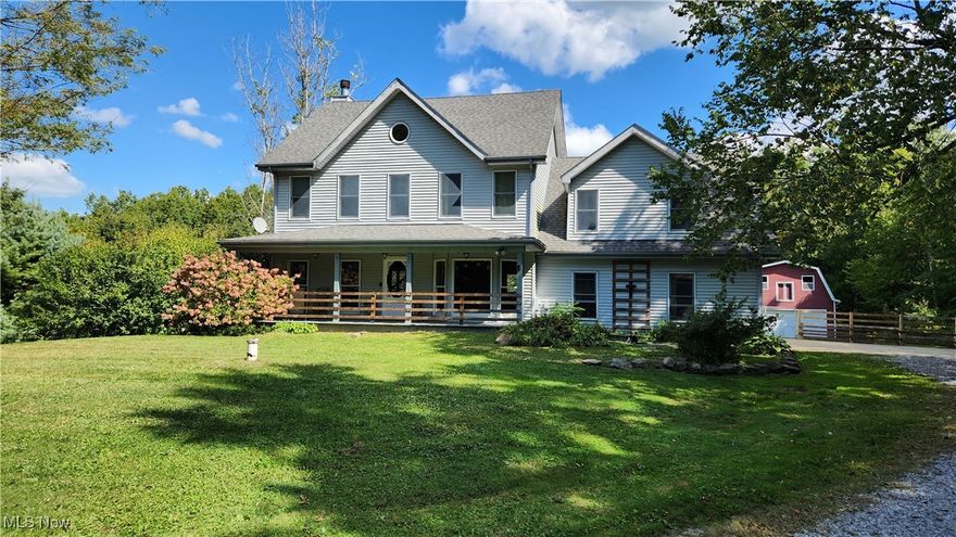Country living on your own mini farm in Hiram Township. Just minutes away from Hiram College and access to Route
422. This beautiful home is located on over 5 acres and features a 2 story barn with small animal stall, water and
electric - suitable for animals or for someone needing to store their car collection. Home Details - The first floor of this
home has an open concept kitchen overlooking the living room and adjoining rear deck. Rounding out the first floor is
the foyer, coat room, additional room (which is also the original laundry room w/hookups), and half bath. The second
floor features a master suite w/private bath and laundry, three/four additional bedrooms (one large room has been
divided into two, providing 5 separate sleeping areas, and another full bath. The lower level of the home has another
full bath and walk-out access in the rear. There is a two car attached garage. BARN DETAILS - The barn is a 48' x 24' two
story barn with a 48' x 10' side porch and overhead doors on the front and rear. Recent improvements include air
conditioning replacement (July 2020), roof replacement on house and barn (~ 15 years ago), well ( ~10 years ago), and
newer appliances. DO YOU LOVE TO KAYAK, CANOE, OR FISH? This home is just one mile away from Camp Hi Livery
and a short drive to LaDue Reservoir. Please note - Sellers may offer a flooring allowance with acceptable offer (living
room carpet has been removed, hardwood flooring has yet to be installed). A 12 month home warranty is included for
the buyer (please ask for details).