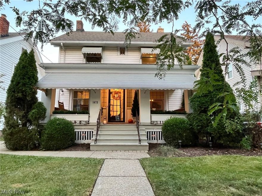 Beautiful move-in ready home! All staging furnishings available upon request. 3-4 bedroom home is located just a short walk from all Lakewood has to offer. Professionally painted in Sherwin Williams ‘Greek Villa’ from top to bottom. Remodeled kitchen with large picture window (2023) overlooking the backyard, brand new appliances, countertops and spacious pantry closet.  Spectacular remodeled full bathroom (2019) with Jacuzzi brand extra deep soaker tub, separate toilet area, and bonus cosmetics closet. Professionally refinished hardwood floors in Provincial stain (2023).  Dining room and living room have many large windows. Living room has built-in 8’+ window seat with storage (2019) and electric fireplace (2019) to cozy up to. The light and bright third level is newly insulated and drywalled (2023) for an inviting space to use as a 4th bedroom/office/recreation space. Large front porch is great added living space for morning coffee, evening cocktail or simply to enjoy the rain while s