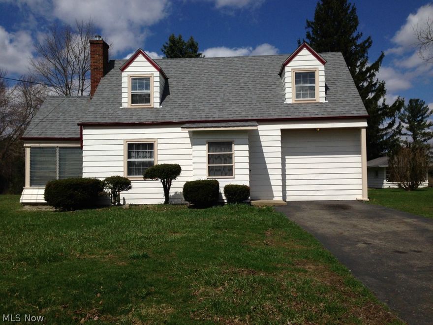 Why not stretch out & get more for your money on 2 acres in Howland School District?  Immaculate 3 bedroom Cape featuring living room w/woodburning fireplace, kitchen w/appliances & dining area, plus sunroom and first floor bedroom & bath. New carpet on first floor. Two additional bedrooms w/beautiful hardwood floors & bath up. This home is on two acres with city sewers,... no septic concerns. Well water has new water-conditioning system...no water bills.  Great buy in Howland!