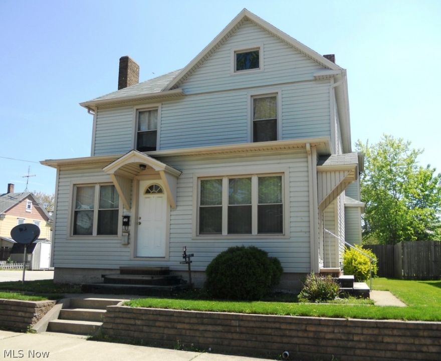 Great family home, large rooms plenty of storage , fenced in back yard, walk up attic, partially finished basement. Home set up as up and down duplex. Currently one family using both unit. $800 a month rent. 2 furnaces, 2 hot water tanks, 2 electrical panels, common basement. Newer vinyl siding, windows, and electrical. Move in or a great investment.