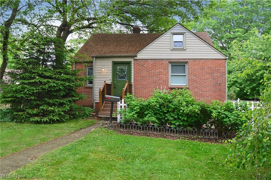 This adorable All-Brick Cape Cod home sits on a Double Lot in desirable and sought-after Mentor!  The property has a fully Fenced-in large, private backyard featuring a huge deck (2017) and large shed. This cute 4 bedroom home on a quiet street has so much potential! The main floor has original hardwood floors under the existing carpet. Recently painted throughout. The large kitchen features all relatively newer appliances. The double-lot offers the potential for a large addition or Garage.  Roof: 2009, HWT: 2018, Furnace: 10 yrs. Pin 16C0791260 Incl. Sq. footage and taxes are approx. and cannot be guaranteed for accuracy.