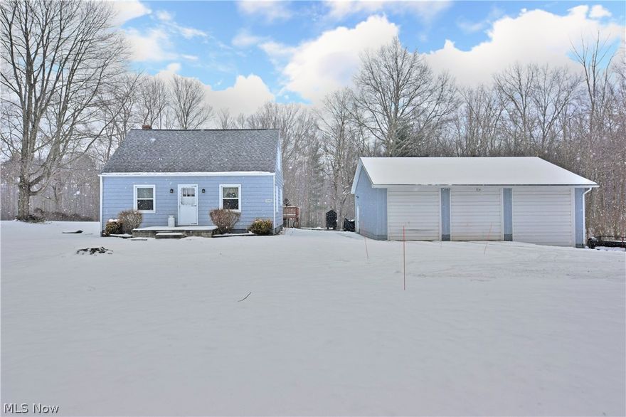 A Southington charmer, with over 4+ acres of land and a huge 30x40 detached garage with 10ft and 12ft tall doors! The stunning home features 3 bedrooms and tons of updates, providing much more space than meets the eye! Its beautiful interior is filled with inviting, colorful rooms that span both stories. Hardwood flooring is rampant throughout most of the first and second floors, with a spacious living room following its formal front entrance. A stylish dining room sits midway between the kitchen as natural light enters from windows at either side. The remodeled 2018 kitchen itself offers tile flooring that pairs nicely with the counters. Newer black appliances that are staying fill in amongst the plentiful custom cabinetry. Back towards the stairwell, the first-floor bedroom is spacious and offers nice closest space. The adjacent full bath has been completely updated in 2018 with lavish tile work, lighting and fixtures. Upstairs, a pair of bedrooms branch off-of the main hallway, to include the larger master suite. Each room is complete with additional closet space and multiple windows. The basement level of the home boasts additional storage along with laundry and utilities. Around back, a lovely sunroom and concrete patio is found leading to the massive deck that wraps around the 27ft round above ground pool. Updates: roof 2009, windows 2014, whole house water filtration 2018, septic 2012, and outdoor wood/coal boiler 2016. All this and a 2-10 Home Warranty!