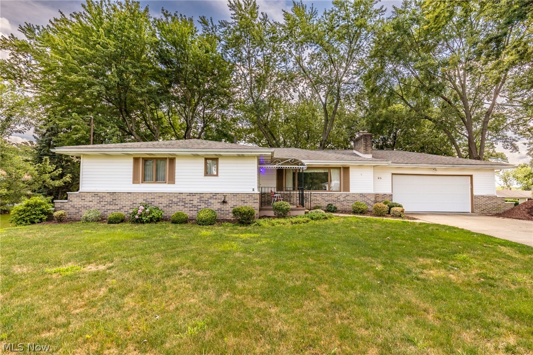 A wonderful Tallmadge ranch with 3 bedrooms and 1.5 baths on over an acre of land. This home features a huge walk out basement, attached 2 car garage, a huge living room with a fireplace, and so much more. There is a formal dining, a half bath off the master, and ample room sizes. This home has been well taken care of.