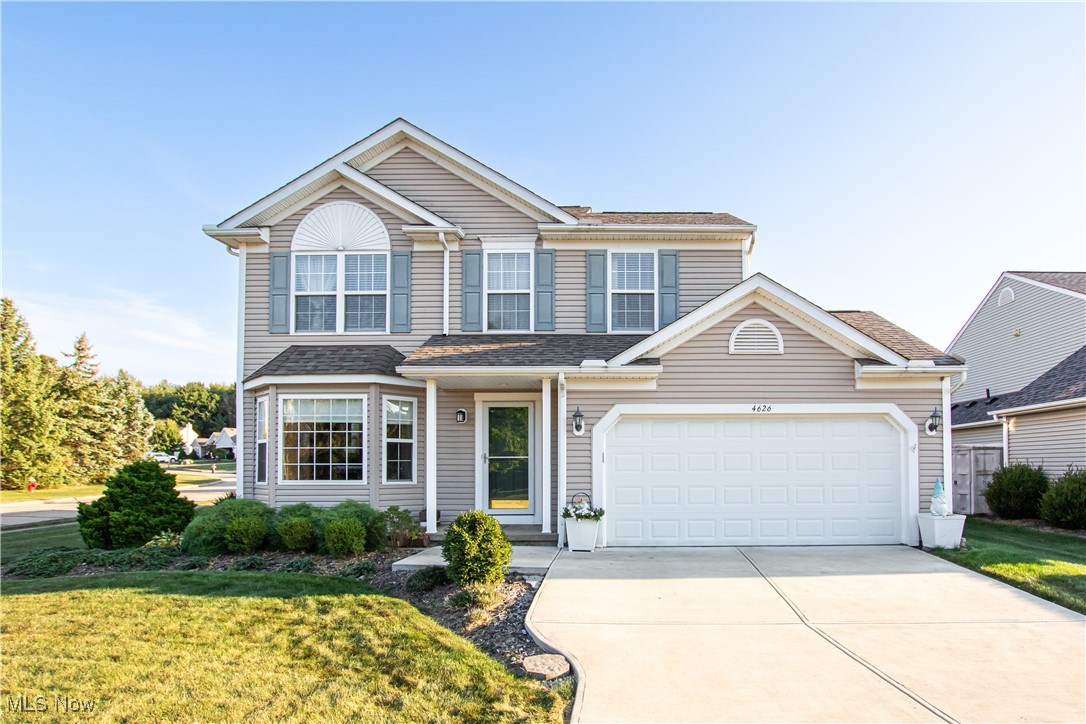 Welcome home to this charming 3-bedroom, 2.5-bath Colonial in Brunswick Hills. It offers 1,537 sq. ft. of above-ground living space, plus a partially finished basement on a desirable corner lot in Pebble Creek Preserve. Step inside to find a bright breakfast nook open to the kitchen, featuring ample oak cabinetry, generous counter space, and all appliances included. The warm hardwood floors flow through the foyer, breakfast nook, hallway, dining room, and living room, creating a cohesive and inviting feel. At the back of the home, the dining room opens to a cozy living room with abundant natural light and a gas fireplace—perfect for relaxing evenings. From the dining area, enjoy access to the sun-filled three-season room, ideal for morning coffee or quiet reading. A convenient half bath completes the first floor. Upstairs, the spacious primary suite features a full bath with a walk-in shower. Two additional bedrooms and another full bathroom provide plenty of comfort for family or guests. The finished basement offers even more versatility with a large recreation room—perfect for a game room, exercise space, or playroom—along with the laundry area (washer included) and additional storage. Outside, you’ll love the beautifully landscaped yard, private patio, and fully fenced backyard—a perfect spot for entertaining, gardening, or family activities. This move-in-ready Colonial has been well cared for and is waiting for its new owners to call it home!