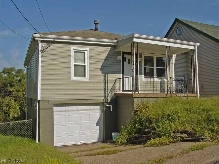 Cute 2 BR, 1 BA located on Weirton Hgts. Full basement, updated kitchen cabinets, vinyl windows, fenced yard & 1 car garage. Why rent when you can own.