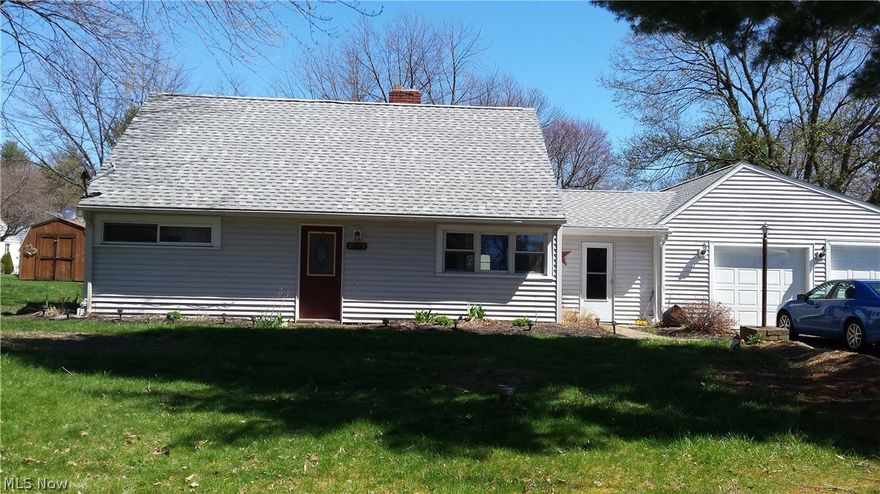 Four bedroom, two bath cape cod with a lot of room inside and out.  Open floor plan offers many possibilities.  Recent updates include the roof, electrical panel box, whole house foam insulation, water softener and hot water tank in 2015.  New well pump in 2014.  Second garage bay and attached shed in 2017.  No basement, but lots of storage in garages attic and shed.  Enjoy the attached enclosed patio or the open patio in the large back yard.  Seller says "great location".  Seller is offering a one year home warranty for your peace of mind.  Owner says "Make an offer".