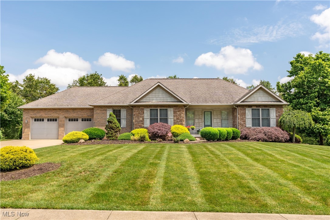 **OPEN HOUSE SUNDAY, 7/20/25 FROM 2:00-4:00PM** Welcome to 8028 Clifton Court. The beautiful ranch with finished walk out lower level is waiting for you. It includes Oversized 3 bedrooms, plus a 1st floor office that could also be a bedroom if desired. Home is located in Carrington Development. Step into the foyer and notice the gleaming hickory floors that lead you to the spacious dining area, open kitchen and living room with cathedral ceiling and stone fireplace. Large dinette/dining area that will accommodate large table. Make your way to the bright and airy Florida sun room where you will find another fireplace and access to the wrap around deck. The upper deck also has stairs to the lower level patio. This home is perfect for relaxing and entertaining! The split bedroom design provides plenty of privacy, and the master bedroom features a huge walk in closet and beautiful en suite bath with large jetted tub. Two additional bedrooms, a second full bath and also a half bath on the 1st floor. A large den/office also located on the first floor. 1st Floor laundry completed the main level. The finished lower level features a fully appliance kitchen, half bath, large living area, and patio doors leading to a private patio and beautiful landscaped yard. Lower level also includes extra storage. This home is perfect for an in-law suite, or any additional living space needed. Schedule your private showing today!