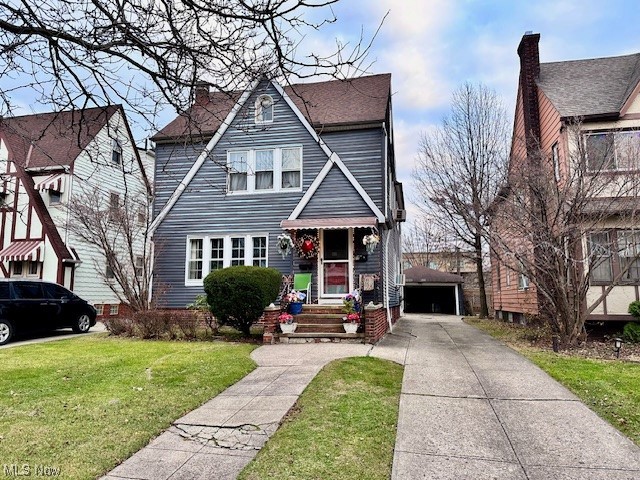 Great Double income property with long-term tenants first floor 11 years and the second floor 8 yrs and they want to stay and will sign a new lease. The home offers over 2300 square-foot and features each floor with two bedrooms, one full bath, kitchen, living room, and dining room. The house has some newer vinyl windows, Hot water tank. The units are separately, metered for electric, gas and hot water tanks. There is also a detached two car garage, which the tenants share. The large basement has a common laundry area and 2 good sized storage closets, 1 for each unit. For additional income, with some craftmanship, the attic could possibly be finished into a 3rd floor efficiency suite. Walking distance to Lake Erie, club house, marina, Wildwood Park with a public boat ramp. The East Shore Park Club is available to owners and renters for a nominal annual fee. Also within walking distance is the the Arts district and the Memorial Nottingham Library. Behind the houses on the opposite side of Hoover Rd., is a beautiful shoreline sanctuary and park which runs along the back yards and is owned by Cleveland Metro Parks. The Hornblower Barge, once docked at East Ninth St., has been relocated to Wildwood Marina and will be continued to use as a public restaurant. Don’t miss out on this fantastic opportunity because the home has been well cared for and is in good condition.