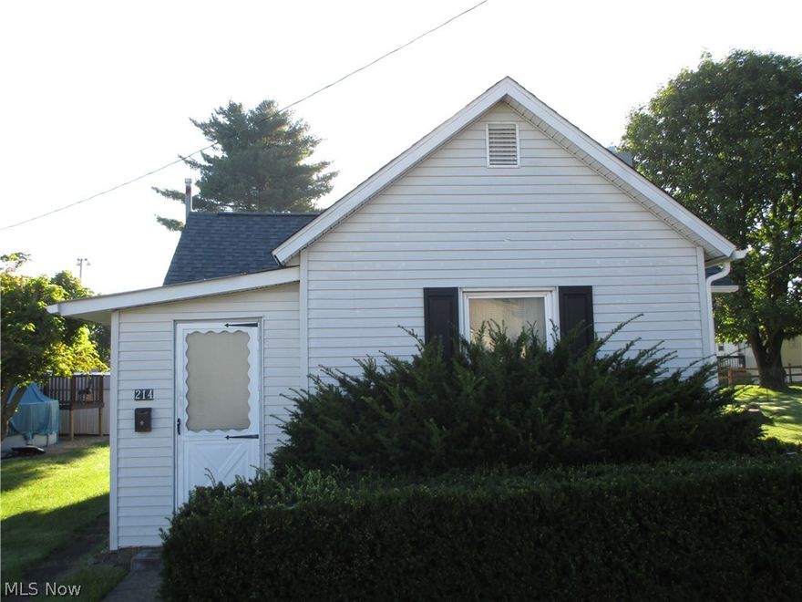 Level lot.  2 storage buildings, new updates in 2007 including new roof, kitchen, and bath.  Walking distance to downtown Byesville.