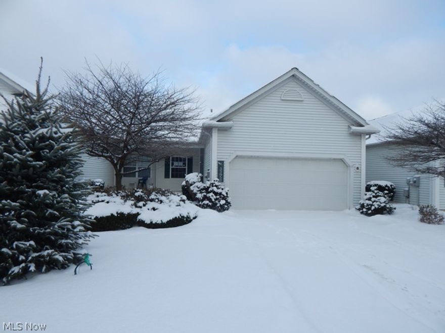 So much potential found in this spacious 2 bedroom ranch style condo with 2 car attached garage! One floor living at it's finest! Spacious eat-in kitchen has lots of cabinets and counter space and overlooks the over-sized family room with cozy fireplace. Large laundry room located adjacent to garage entry into the home. Roomy master suite with huge walk in closet and master bath. Formal dining room with tray ceiling. Throughout notice attention to detail with gorgeous plinth block molding! Don't miss the huge unfinished open basement which awaits your finishing plans and ideas. This home has a full walkout basement with a sliding door which take you to the back patio! Being sold as-is. Call today to schedule a private tour before this fabulous home is SOLD!