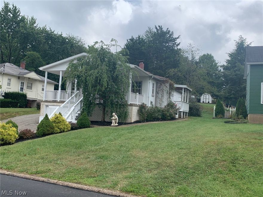 Home offers many updates over the past 10 years including roof, kitchen, laminate flooring, new bathroom, some new windows and so much more.  Kitchen is open to family room with decorative fireplace area and open to dining room.  Off dining room is an office area that has its own side porch and entrance, this area would also make a great mud room and/or first floor laundry.  Living room opens to oversized covered front porch for relaxing or entertaining.  Bathroom was just completely remodeled.   Spacious back yard that is partially fenced, plentiful off street parking and single car garage.  Basement has plentiful storage including storage under the front porch.  This would make a great start home or perfect for someone downsizing. #1445