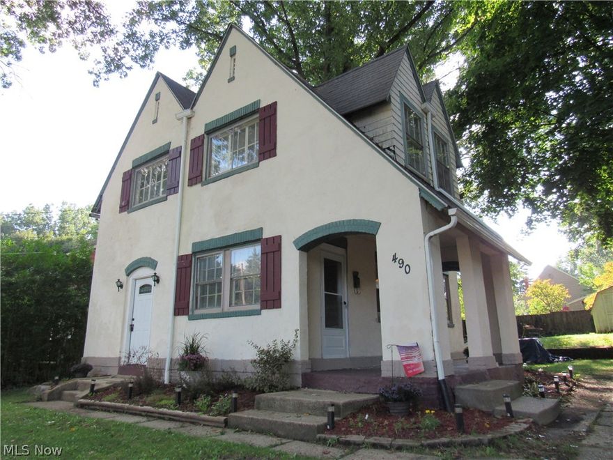 Home being sold AS-IS. Cash or Conventional Loans only. Seller will make no repairs. Welcome to this Entertainer’s Storybook Dream Home on Saint Leger Avenue, one of Akron's most picturesque historical streets! This home boasts 3 bedrooms and 1 large full bathroom with 1,282 spacious square feet. You’ll find a Top-Notch Gourmet Chef’s Kitchen featuring New Saddlewood Finish Cabinets in 2016, New Stainless-Steel Built-In Gas GE Monogram Stove Top with Range Hood paired with a New Stainless-Steel Built-In Kenmore Elite Wall Oven in 2017, New Stainless-Steel Kitchen Aid Dishwasher in 2015, Marble Back splashes and High-End Laminate Flooring. Impress guests in your Private Backyard with Multi-Level, Brick-Paved Entertaining Spaces featuring a Brick Pizza Oven, Smoking Pit, Stone Fire Pit with Sitting Area and a Tile Bar that stays. The Large Master Bath features New Plumbing and Tile in 2014. The Entire Home’s Electrical Systems were Updated in 2013 with all knob-and-tube having been Repla