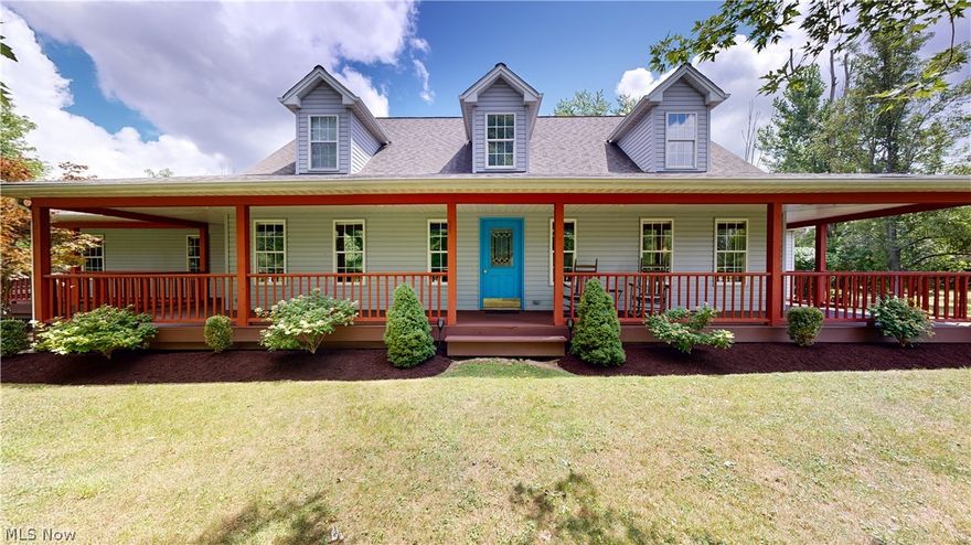 Back on the market at no fault of the seller. Don't miss this rare second chance to own a fully furnished home in Leroy. Gorgeous, meticulously maintained Cape Cod home. Enjoy a peaceful, private setting with quick access to shopping, highways, and restaurants. Spend summer nights on the wrap-around porch or in the newer hot tub in your private yard. This home features an open-concept design with a large eat-in kitchen and a two-story great room with a wood-burning fireplace. 

Experience convenient first-floor living with a master suite and a laundry room easily accessible. The main floor also includes a formal dining room and a home office. 

The second floor offers two generously sized bedrooms and a full bath. 

What makes this property unique? It includes a 30x30 shop with an air compressor and heat, offering endless opportunities. Home is on a slab.