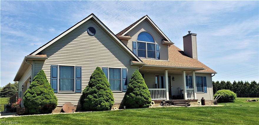 One owner retreat like property! Say welcome home to this spacious colonial situated on 2.85 acres. Offering a WOW factor both inside and out. Fall in love with the well maintained interior with a kitchen that offers plenty of cupboard space with additional prep space at the island and a HUGE walk in pantry. The first floor master has a walk-in closet, en suite with soaking tub and french doors leading to the pool area. The finished basement has a sizeable family room area and a bonus room, currently used for crafting. Upstairs you will find 2 spacious bedrooms with ample closet space and a full bath. There is also a loft that could be easily finished into a 3rd upstairs bedroom. Outside you will love the nearly 3 acres of property! The pond is home to Blue gill, Bass, Japanese Koi, Crappie and Ehmer algae eaters. Next to the pond there is a great gazebo with a double swing. The private pool area is the perfect summer entertaining space, complete with a bar. The pool was added in 2007 with a new liner in 2019, new heater in 2020 and new pump in 2016. This entire property has an in ground pet fence. Move-in and party ready. Don't hesitate, this property will not last. Contact me for your private showing.