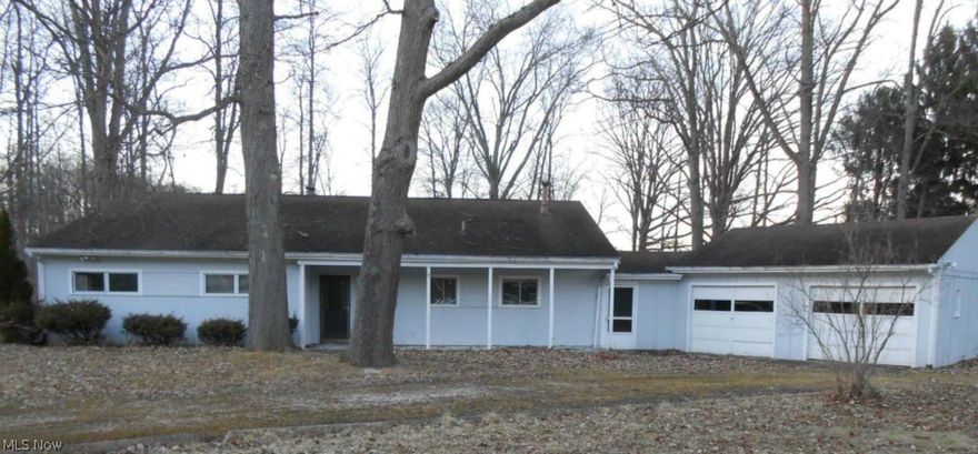 Large corner lot with wrap around driveway.  Ranch house with extra large kitchen, living room with fireplace.  Four generous bedroom.  Private patio in the rear. House is being offered "as is".