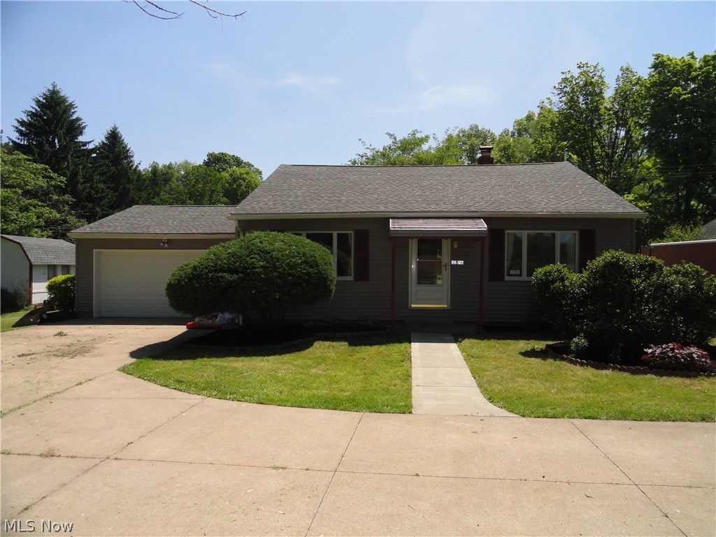 Move in ready! Conveniently located ranch situated on 1.79 acres of flat , open land with large pond and plenty of room for gardening. Ideal for retirees or first time buyers. It's spotless, well maintained , bright and cheery! Newer roof, vinyl siding, concrete driveway, two car attached garage,storage shed, wood deck and patio. Washer and dryer included. Staircase to attic with ample room for storage. Lovely home.