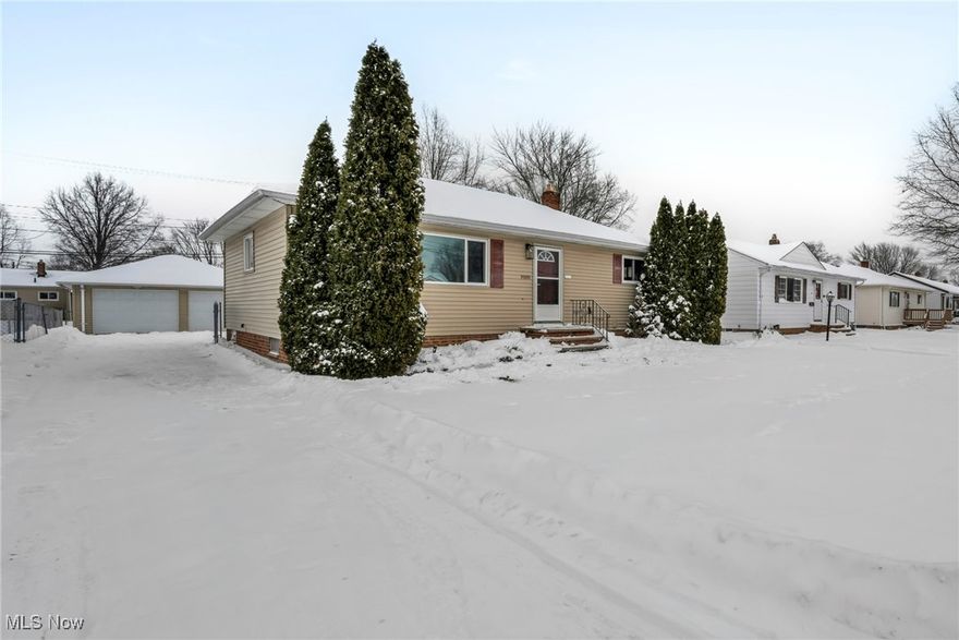 Move-in ready 3-bedroom, 2-full-bath ranch offering numerous updates and flexible living space. The remodeled kitchen features quartz countertops and matching backsplash installed in 2026, hickory cabinetry, and black appliances. Beautiful ¾-inch bamboo hardwood flooring flows through the kitchen, dining area, and living room. The entire home has been freshly painted and updated with new light fixtures and hardware throughout.



The first-floor bathroom has been remodeled with a new vanity. Major mechanical improvements include a furnace installed in 2018 and a hot water tank replaced in 2024, offering added peace of mind.



The finished basement provides excellent additional living space, featuring a large recreation room with a built-in bar, a possible fourth bedroom, and a second full bathroom complete with ceramic tile flooring and a Jacuzzi tub—ideal for entertaining or extended living needs.



Additional highlights include an oversized two-car detached garage and a fully fenced backyard, perfect for outdoor enjoyment. A well-maintained, updated home offering comfort, functionality, and flexibility—truly move-in ready.