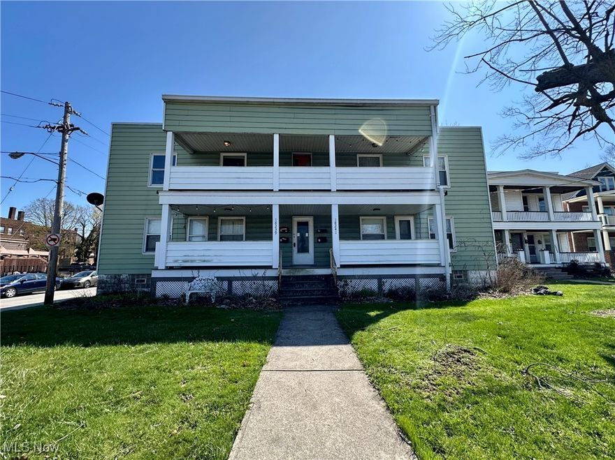 Welcome to a well maintained 4 unit on the west side of Lakewood! Highly desirable area. Fully rented with room to increase leases. It boasts a total of 4 units! All 4 are 2 bedroom 1 bath. Turn key rental property! Parking lot in rear for tenants.