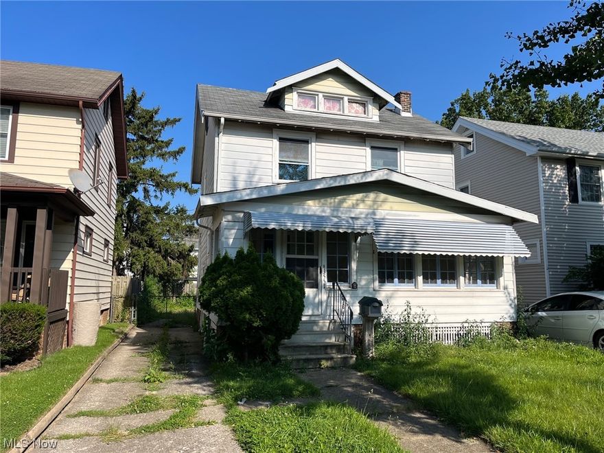 Bring your tools for a great opportunity to fix and update this home and instantly build equity. Lots of extra room with the large enclosed front porch. Each room offers plenty of space and storage including an 11 x 11 kitchen. Back deck is just off the kitchen door. This is a traditional colonial layout with lots of windows for outdoor light. The perfect project for a potential owner occupied or rental. Close access to either I-90 or I-71.