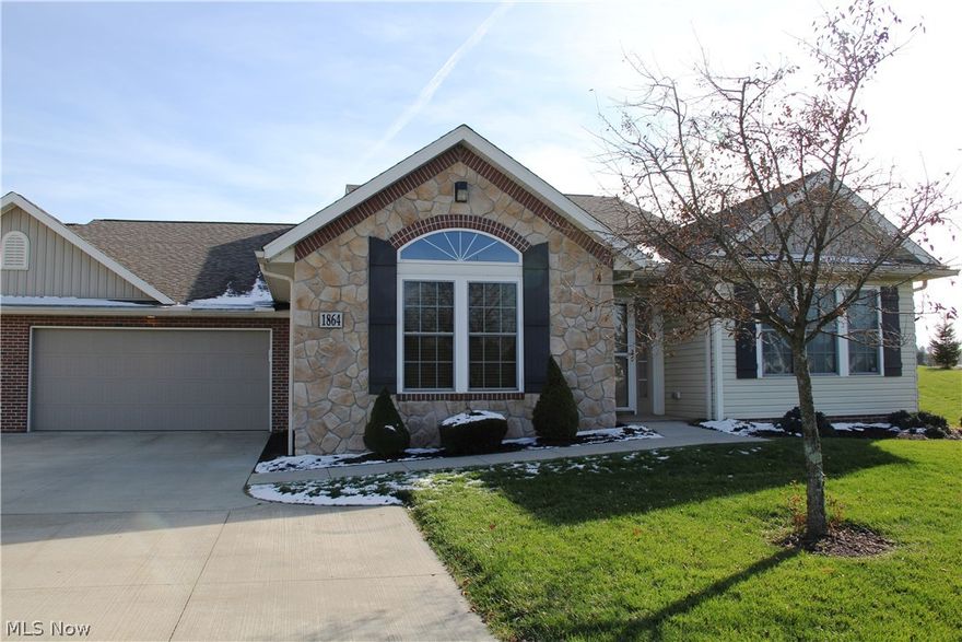 Looking to "Right Size"?  Check out this 2BR, 2BA freshly painted, move-in condition condo in Heritage Blackberry. Enjoy living with lawn care and snow removal done for you.  You will love the spacious open floor plan with cathedral ceiling, large windows, plenty of natural light and gas fireplace to add warmth and ambiance to the great room.  Formal dining area or eat in kitchen?  No need to decide this condo has both!  The open, well-equipped kitchen has gorgeous hickory cabinetry, neutral counter tops, and tile back splash. There is plenty of storage with the extra cabinets added in 2016.  The master suite features full bath, walk-in closet and laundry area.  Residents have access to the Blackberry Club house which features an exercise room, a gathering room with fireplace, TV, kitchen, and pool table.  With the large outdoor patio, it is the perfect place to hold social events or private  parties. You can watch one of the county's best 4th of July fireworks around the clubhouse gas