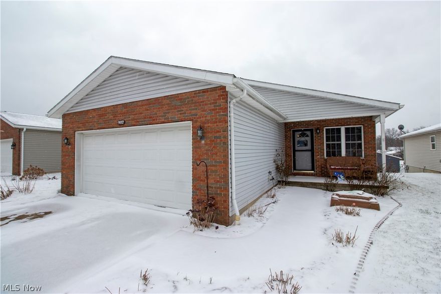 Looking for one level living? Look no further. This neat and clean ranch home features 3 bedrooms, 2 full baths, 1st floor laundry and open floor plan. The walk out lower level is plumbed for a 3rd full bath (toilet already in place). The spacious master bedroom has large closet and full bath attached. 2 other bedrooms share a hall bath. The living room has vaulted ceilings and opens up into the spacious dining area that wraps around to the kitchen and 1st floor laundry. Two separate patios for outside entertaining plus a wonderful front porch. This property has been well maintained and is move in ready!