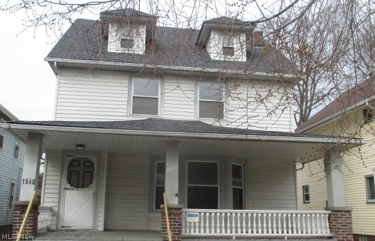 Live large in this Lakewood colonial located in desirable area on side street. Super-sized garage and backyard space, perfect for hobbyist/auto buff. Hardwood floors, fireplace in the spacious living room with lots of light, great for over-sized furnishings. An added bonus is a whopping 5 bedrooms! Eat-in style kitchen. Dual staircases for easy access. Needs some repairs, cosmetics. Being sold as-is, where-is condition, Seller will not make repairs. Buyer responsible for own due diligence and to make inquiry on property condition, sqft, taxes, boundaries, building requirements, usage/zoning, any City required inspections/requirements and all parcel data. Broker is not responsible to verify any information in MLS or tax records as they are taken from public record. Must be on the market 5 calendar days before any offer is reviewed. Cash or rehab loan only.