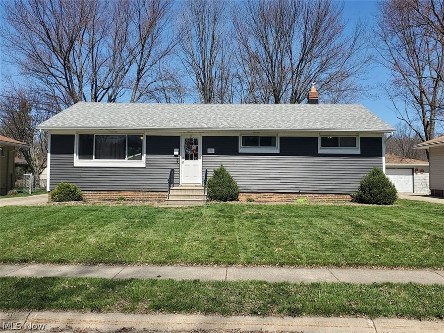 Adorable Ranch located close to the Metro Parks!   This Great Berea Home features lots of Major Updates throughout!  New Vinyl Siding and Exterior Doors – 2019!  New Roof on House and Garage – 2012!- Complete tear off. Stanek Vinyl Replacement Windows Throughout – 2012!  New Gutters – 2013!  H2O Tank 2015!   Basement Exterior & Interior Waterproofed by Ohio State Waterproofing – 1991!  Living Room, Dining Room and All Bedrooms boast Hardwood Flooring!  Full Bath was updated and includes Ceramic Tile – 2019!  Half Bath was Updated 2020!  The Cute Kitchen offers a Stainless Steel Frig to stay and Opens to the Dining Room Area & the Nice Sized Living Room!  The Partially Finished Basement has plenty of Room to finish into a Large Rec Room plus offers one finished Room!  This Room can be used for an office, etc. The lower level laundry area includes a Washer & Dryer to stay!  The Back Yard is also being reseeded.  The 2 Car Garage was painted in 2020 and has plenty of room!  Come see this