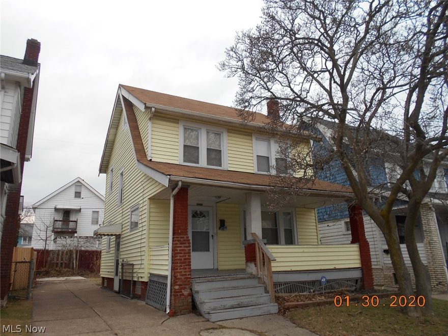 Well maintained 3 bedroom Colonial home! There's a full bath and half bath in the basement. Full covered front porch to sit out and enjoy the weather and the beautiful landscaped yard.  Living room and dining room have hardwood floors.  New Furnace in 2012, New Roof and Windows in 2013 and Hot Water Tank 2018.  Currently Tenant Occupied.
